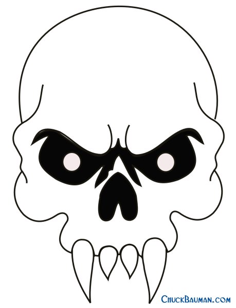 Голова скелета на Хэллоуин