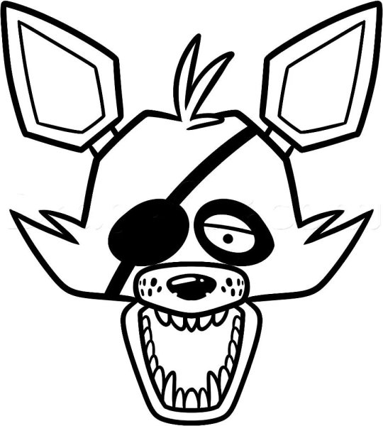 FNAF Foxy раскраски