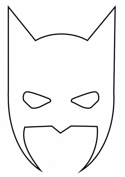 Маска Batman raskraska