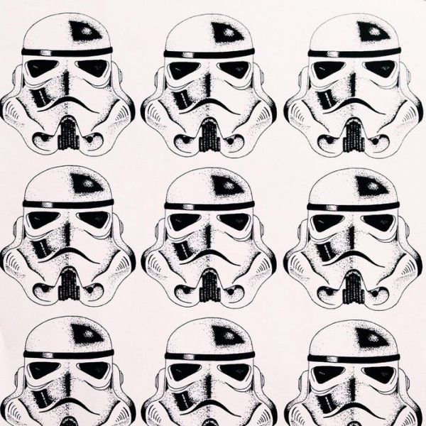 Маска штурмовика Star Wars раскраска
