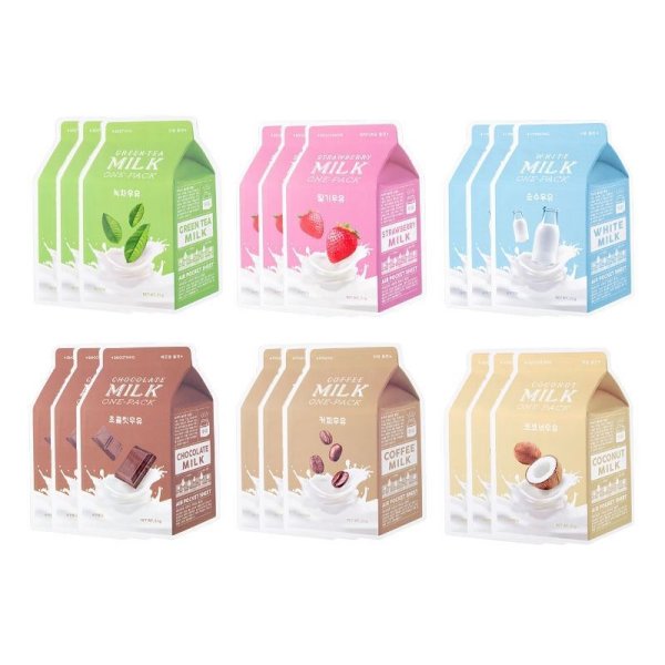 Маска для лица тканевая a'PIEU White Milk one-Pack 21гр