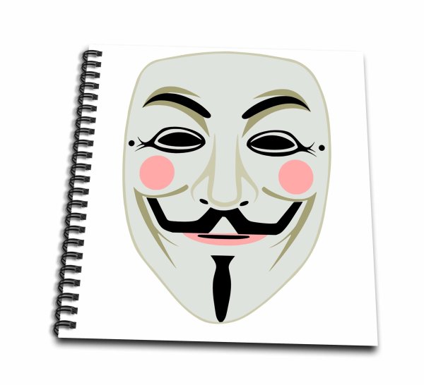 Маска Анонимуса из бумаги