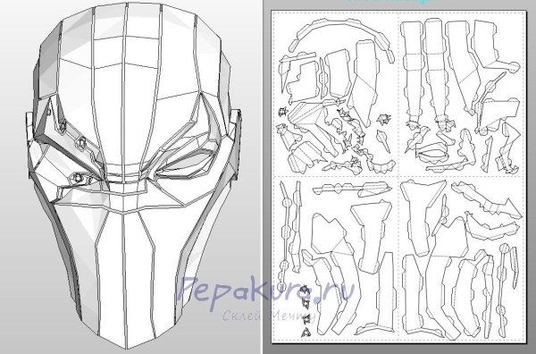 Pepakura маска Дефстроука