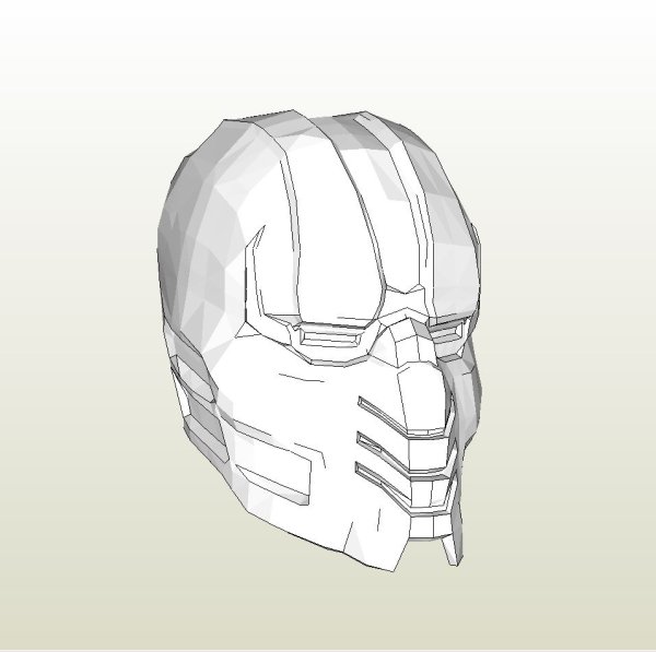 Pepakura маски Mortal Kombat