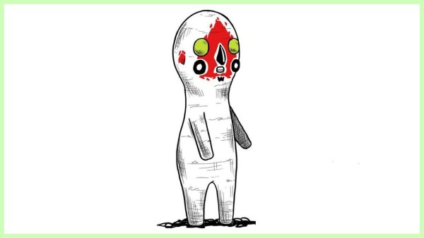 Скульптура SCP 173 раскраска
