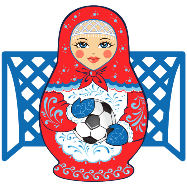 Матрешка стикер