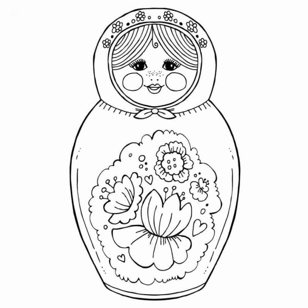 Матрешка эскиз