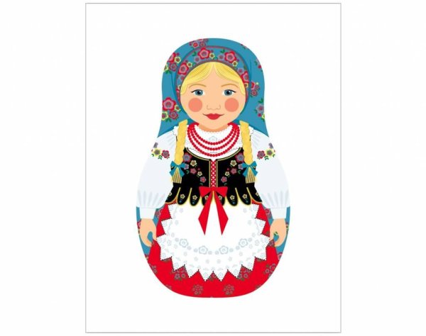 Матрешки в национальных костюмах народов России татарка