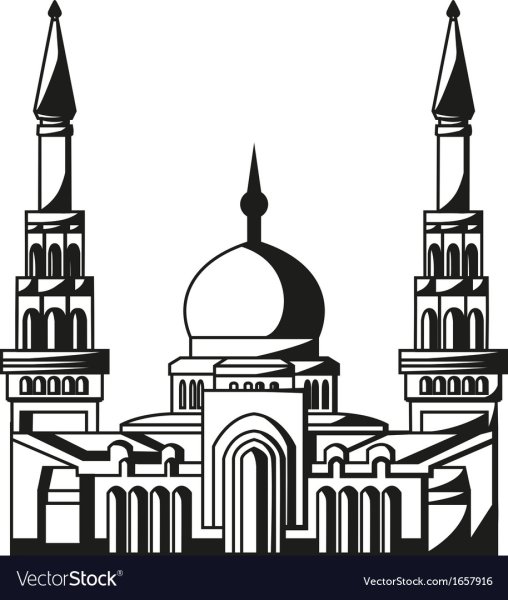 Мечеть сердце Чечни вектор