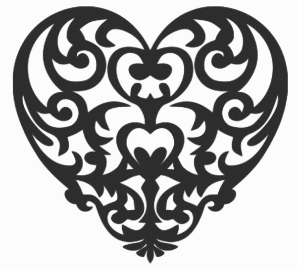 Сердечко ажурное
