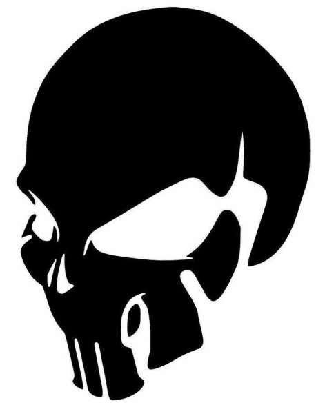 Череп силуэт