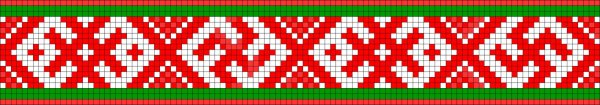 Белорусский орнамент в полосе