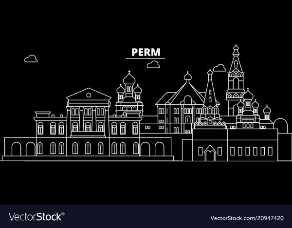 Пермь вектор достопримечательности