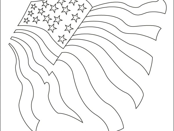 Флаг США раскраска