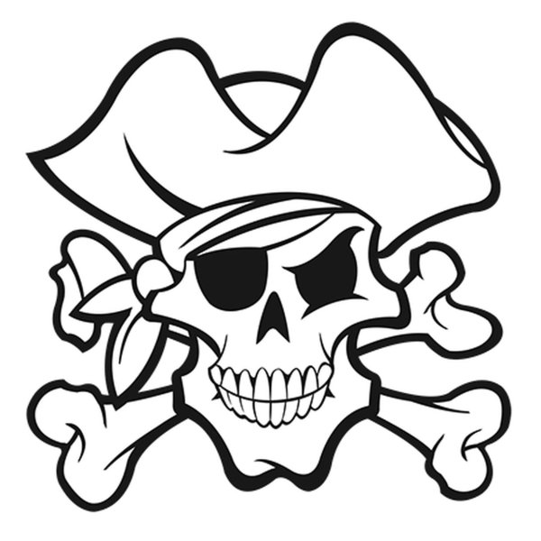Трафареты пиратский флаг с черепом (44 фото)