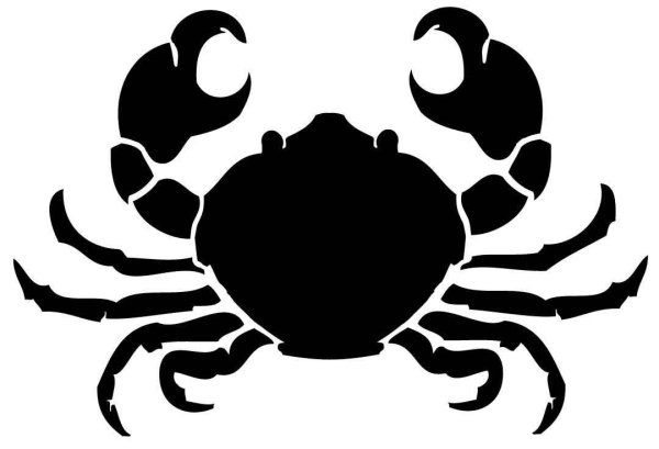 Краб силуэт