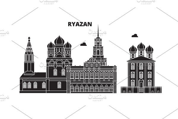 Рязанский Кремль силуэт