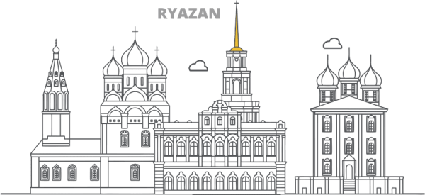 Рязанский Кремль вектор