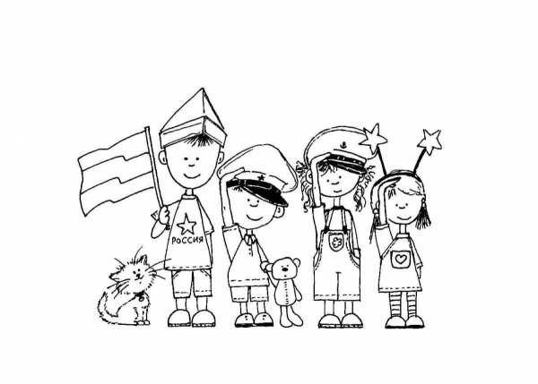 Патриотические раскраски