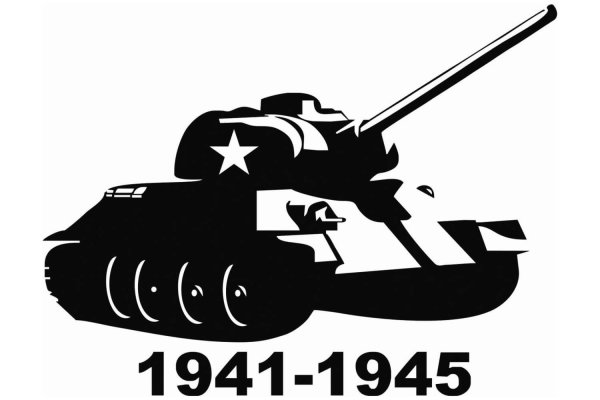 Танк т34 вектор