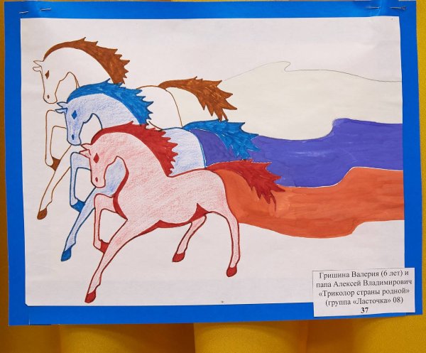 Рисунок ко Дню флага России