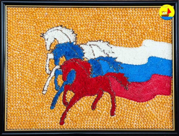 Поделка российский флаг