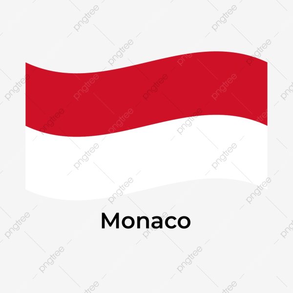 Флаг Монако вектор