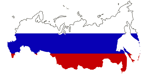 Карта России контур
