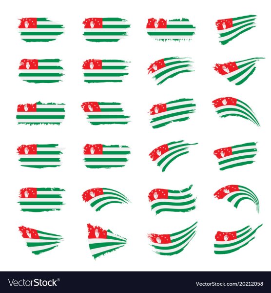 Флаг Абхазии вектор