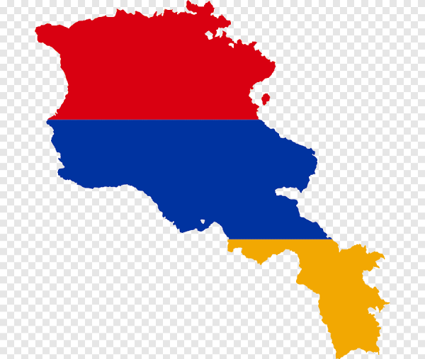 Армения карта флаг