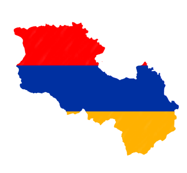 Армения карта флаг