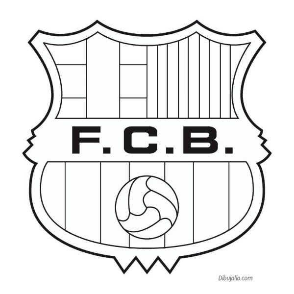 Раскраска Барселона футбольный клуб