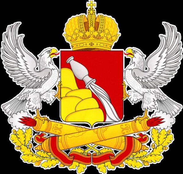 Герб Воронежа черно белый