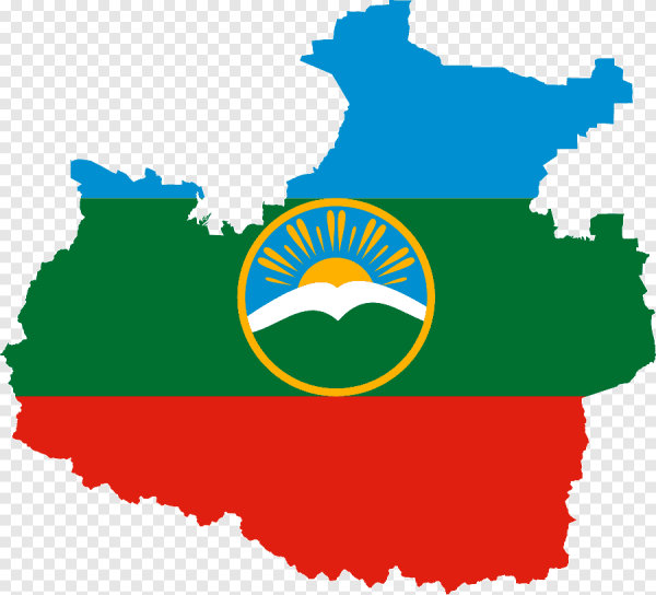 Карачаево флаг Карачаево Черкесия