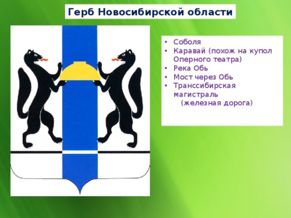 Герб НСО И Новосибирска