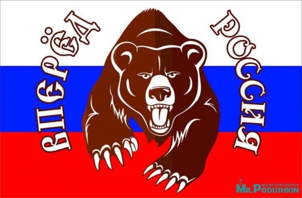Медведь флаг России