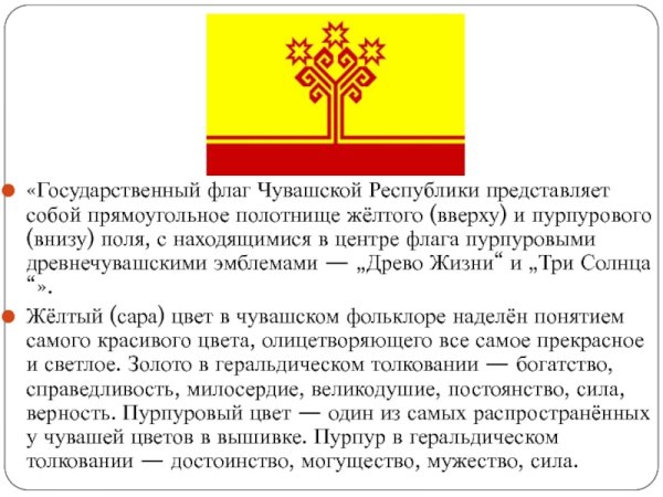 Флаг Чувашии описание