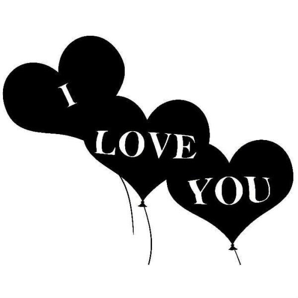 Трафарет i Love you