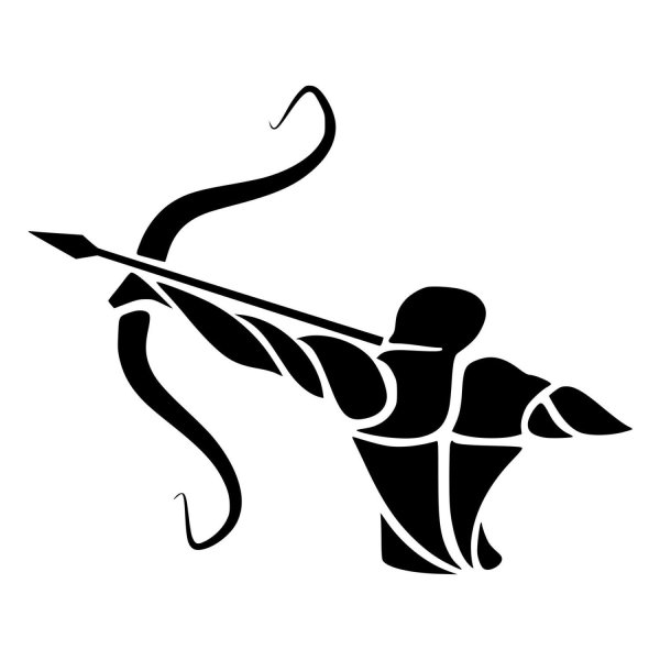Стрелец знак зодиака вектор