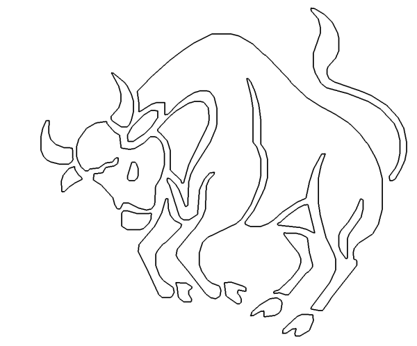 Теленок DXF