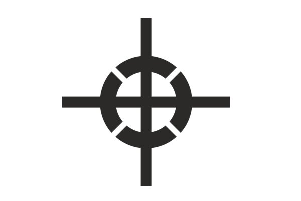 Знак центр тяжести