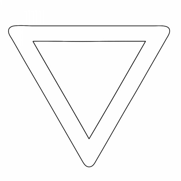 Дорожный знак треугольник