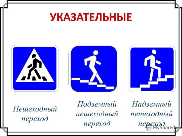 Знаки ПДД для детей пешеходный переход