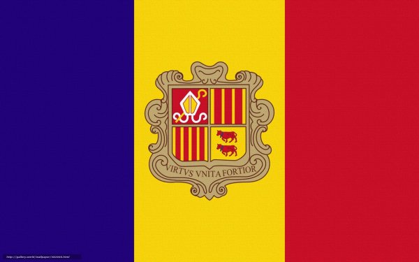 Флаг Румынии и Андорры