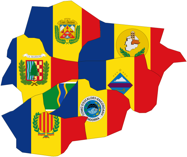 Печатный герб Андорры
