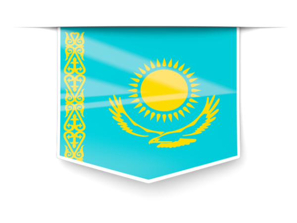 Флаг Казахстана квадрат