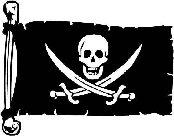 Скрепыши пиратский флаг