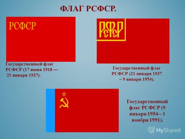 Флаг Российской Советской Федеративной социалистической Республики