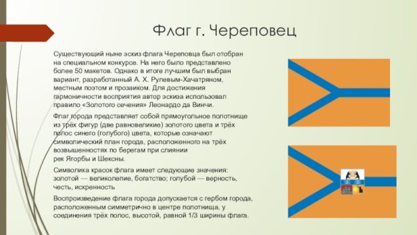 Флаг города Череповца