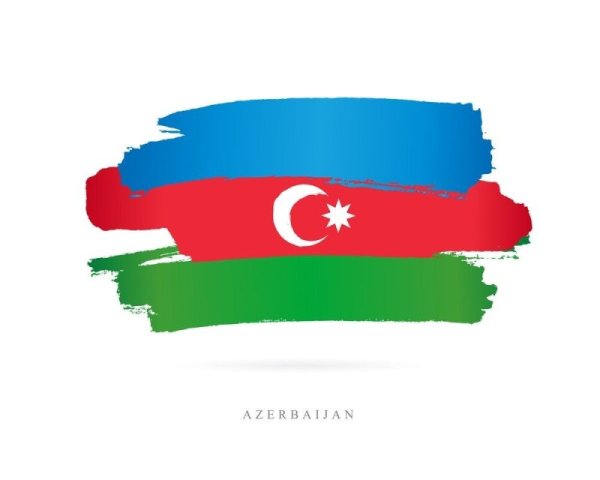 Флаг Азербайджана vector
